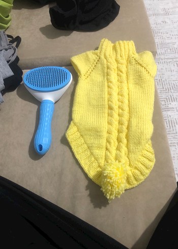 Renkli Mavi Kedi Tüy Fırçası - Görsel 2