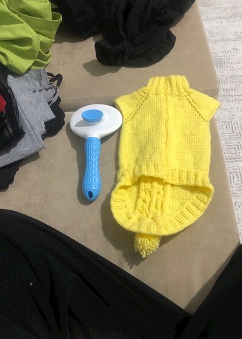 Renkli Mavi Kedi Tüy Fırçası - Görsel 4