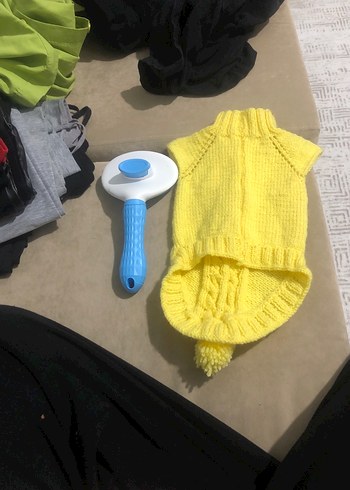 Renkli Mavi Kedi Tüy Fırçası - Görsel 5