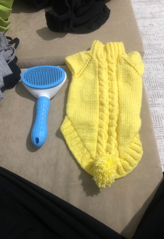 Renkli Mavi Kedi Tüy Fırçası - Görsel 2