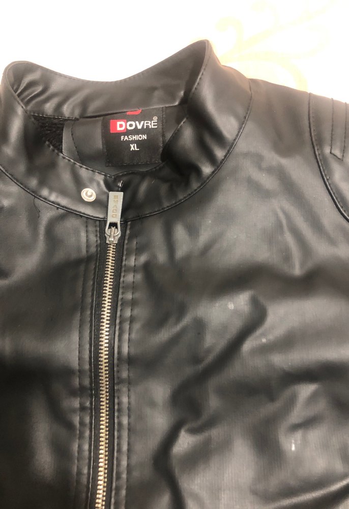 Siyah Deri Biker Ceket - Görsel 5