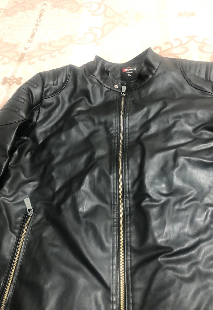 Siyah Deri Biker Ceket - Görsel 3