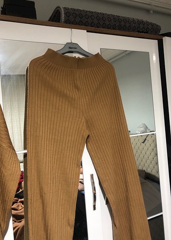 Kadın Kahverengi Örgü Triko Kazak - Görsel 5