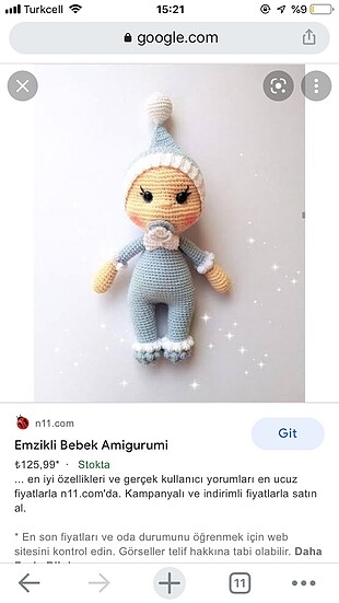 Amigurumi uyku arkadaşı