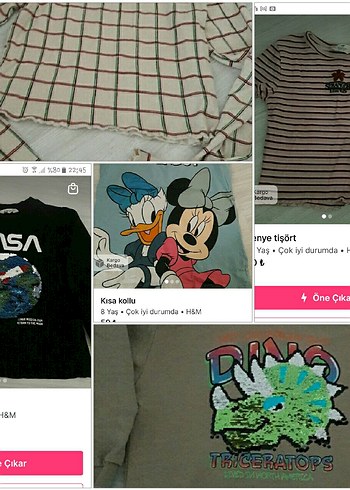 H&M Pamuklu Erkek Çocuk Baskılı Tişört Gri