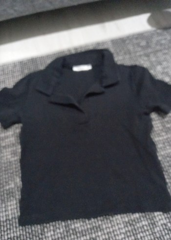 m Beden siyah Renk Siyah Kısa Kollu crop