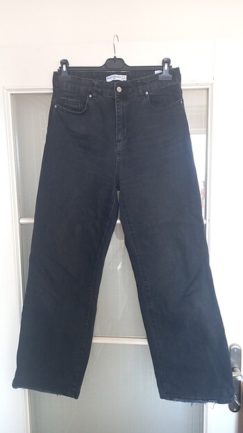 Eskitme siyah kot pantalon 