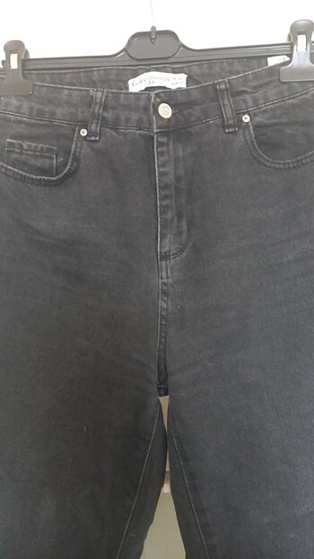 Diğer Eskitme siyah kot pantalon 