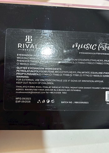 Rival Göz Farı Paleti Canlı Renkler - Görsel 5