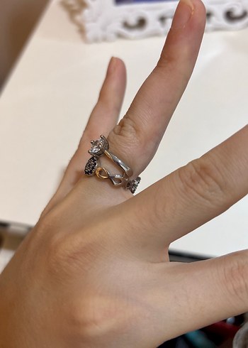 Pullu Düğüm Tasarımlı Kadın Yüzük - Görsel 5