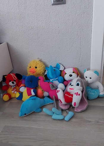 Renkli Peluş Oyuncak seti