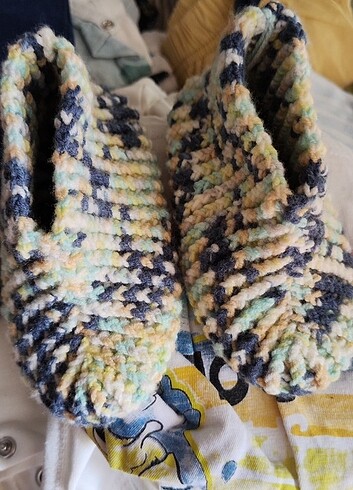 Altı kaydırmaz örgü patik, panduf - Görsel 6