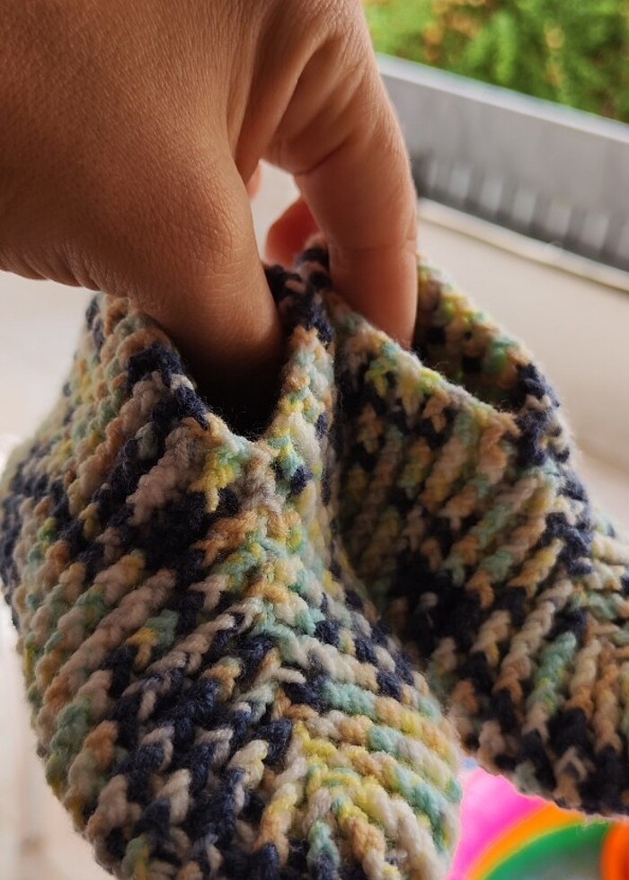 Altı kaydırmaz örgü patik, panduf - Görsel 4