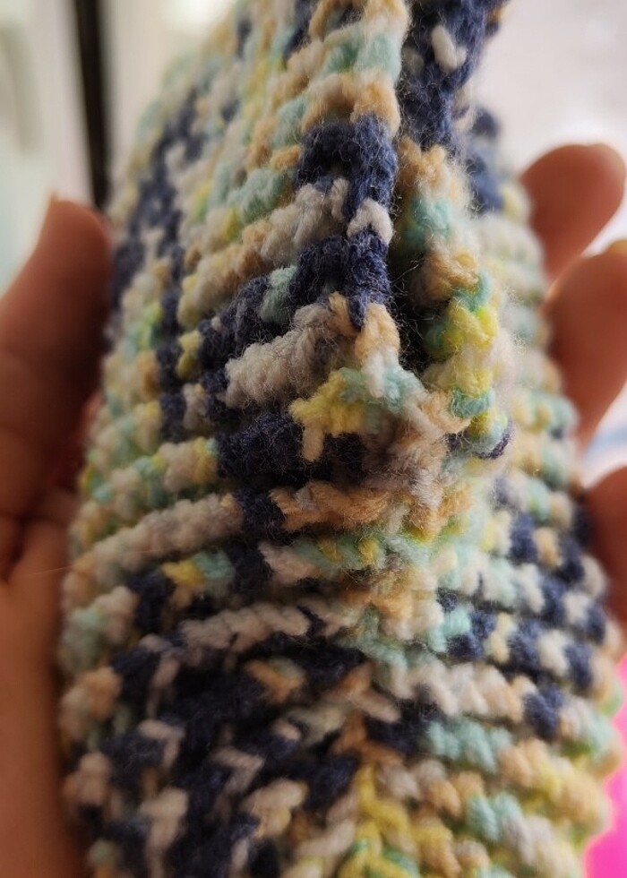 Altı kaydırmaz örgü patik, panduf - Görsel 5