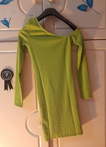 Diğer Fıstık yeşili mini elbise 