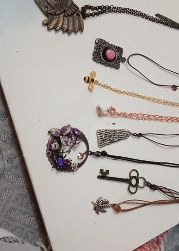 Bohem Çok Renkli Boncuklu Midi Kolye 8 âdet kolye - Görsel 4