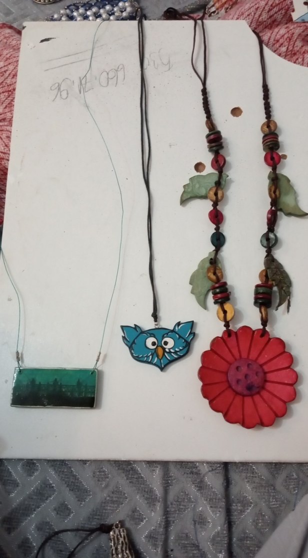 Renkli Bohem Boncuklu Kadın Kolyesi3 âdet - Görsel 5