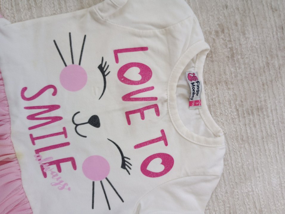 Pembe Tütü Kız Çocuk Elbise - Görsel 2