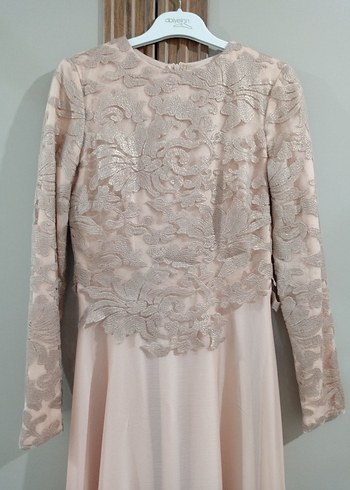 İpek Şifon Tesettür Abiye - Görsel 3