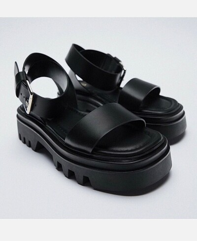 Zara platform sandalet