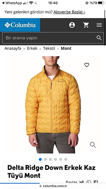 Columbia etiketli sıfır mont