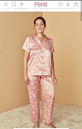 Penti saten pijama takımı