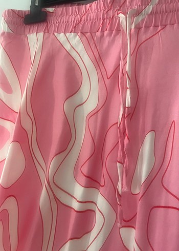 Koton Pembe Batik Desenli Uzun Kadın Etek