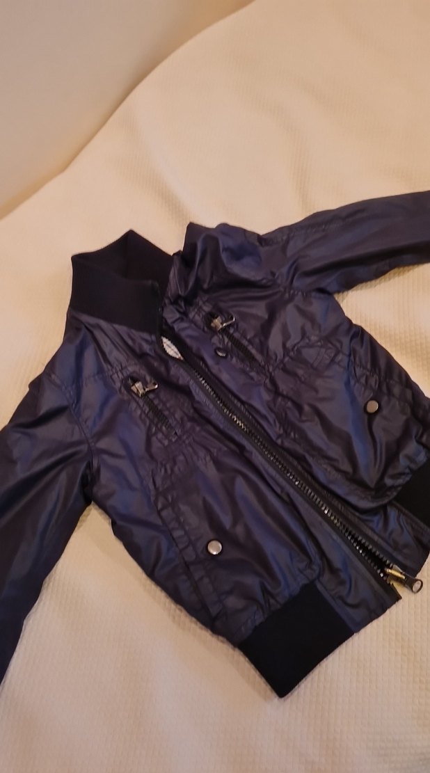 Erkek Çocuk Siyah Kemerli Street Wear Ceket - Görsel 2