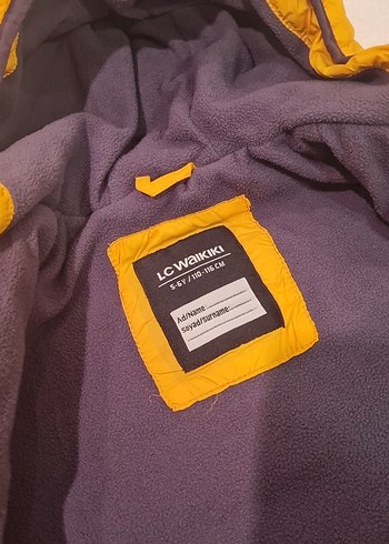 Sarı Kapüşonlu Erkek Çocuk Mont - Görsel 5