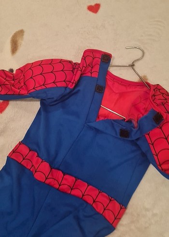 Çocuk Örümcek Adam Kostümü, cirtli Dar Kesim - Görsel 4