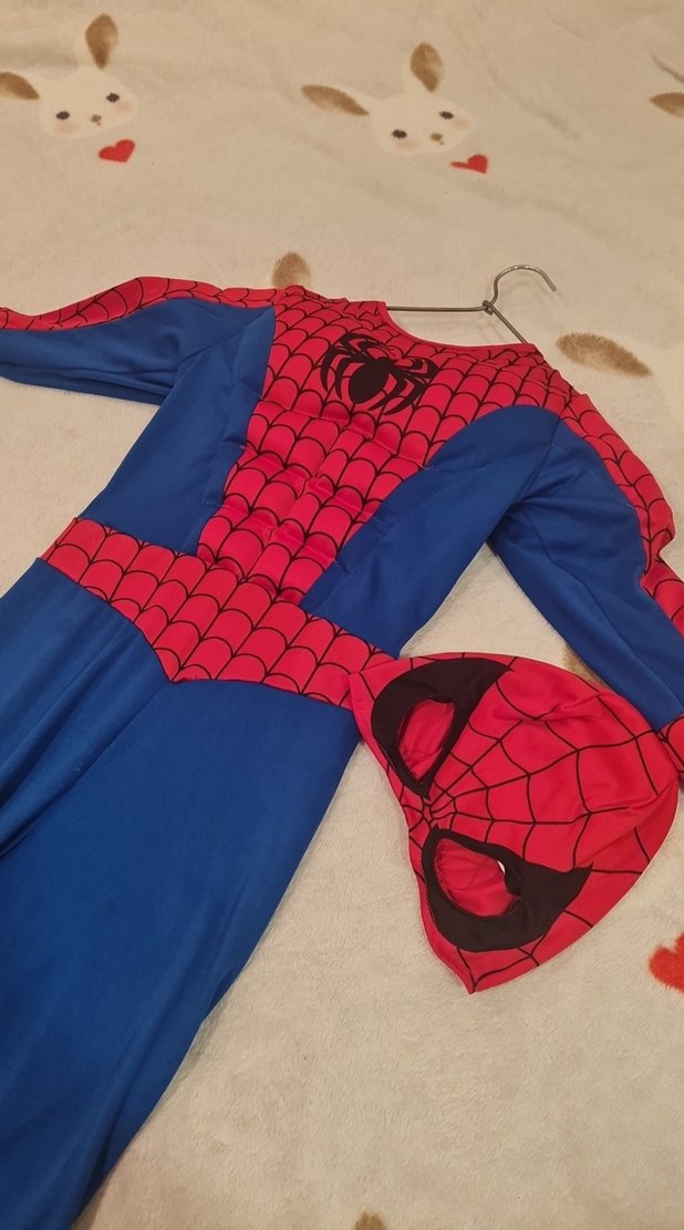 Çocuk Örümcek Adam Kostümü, cirtli Dar Kesim - Görsel 2