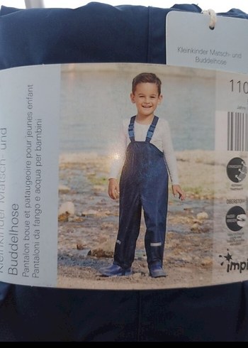 Çocuk Lacivert yagmur tulumu
