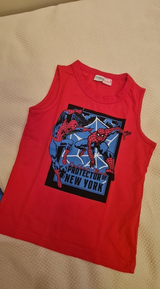 Renkli Baskılı Erkek Çocuk Kolsuz Mayo Takımı - Görsel 3