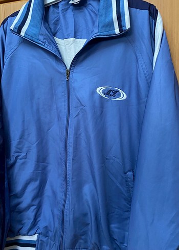 Erkek Mavi Spor Fermuarlı Mont - Görsel 2