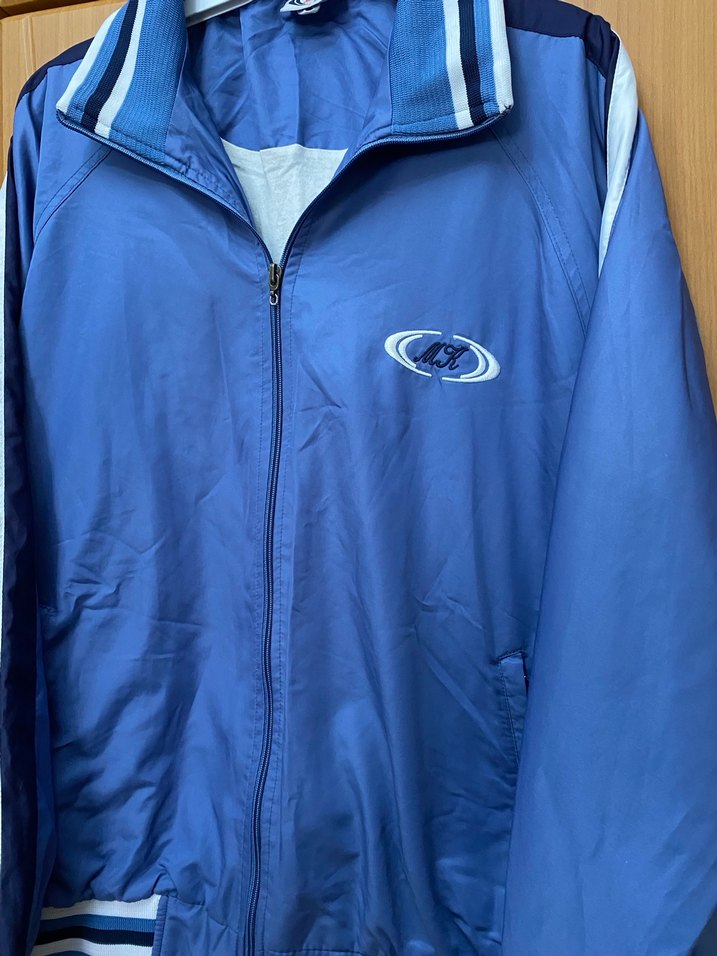 Erkek Mavi Spor Fermuarlı Mont - Görsel 2