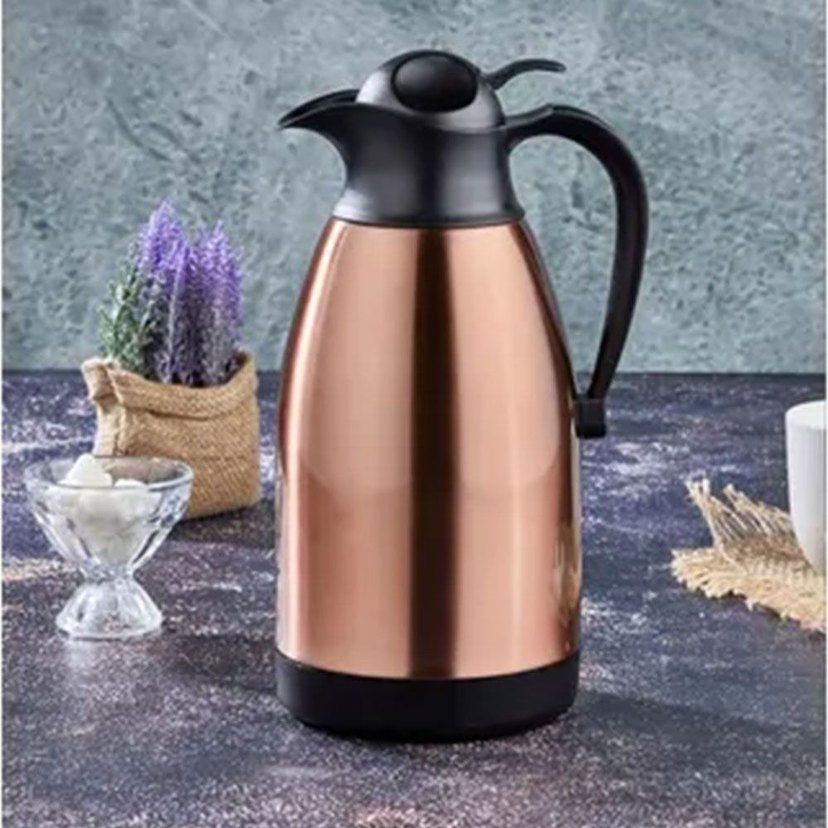 Koyu Mavi Termoslu Çaydanlık - Görsel 3