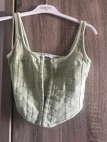 s Beden yeşil Renk Mini üst crop