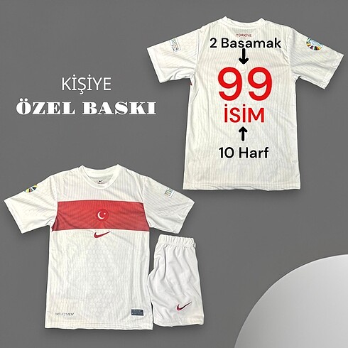 Kişiye özel baskılı Türkiye çocuk futbol forması