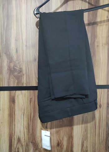 kadın siyah kumaş pantolon - Görsel 2