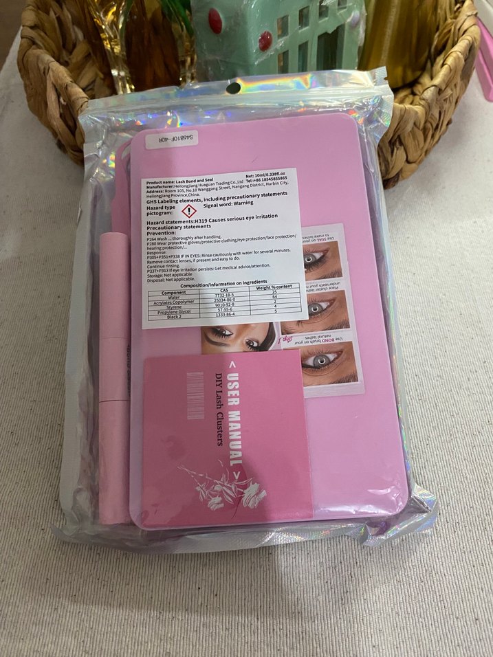 Pembe Takma Kirpik Seti ve Uygulayıcı - Görsel 3