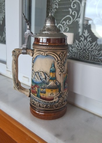 Western Germany damgalı Bira Bardağı.Tankar.