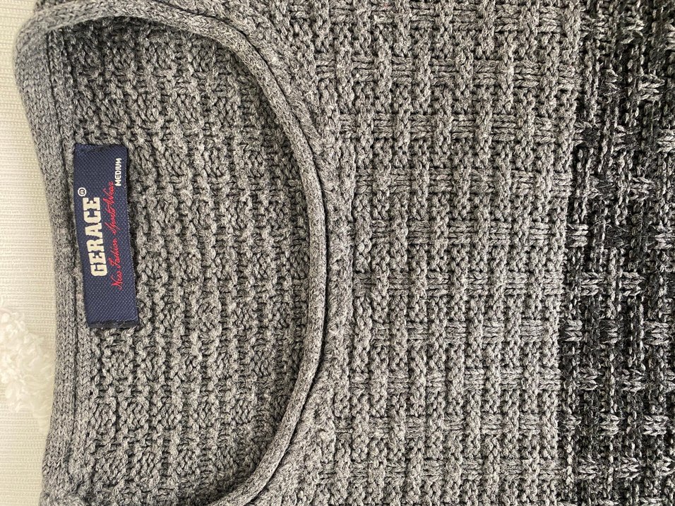 Renk Bloklu Erkek Triko Kazak - Görsel 4