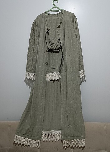 Kimono ve pantolon ikili takim 