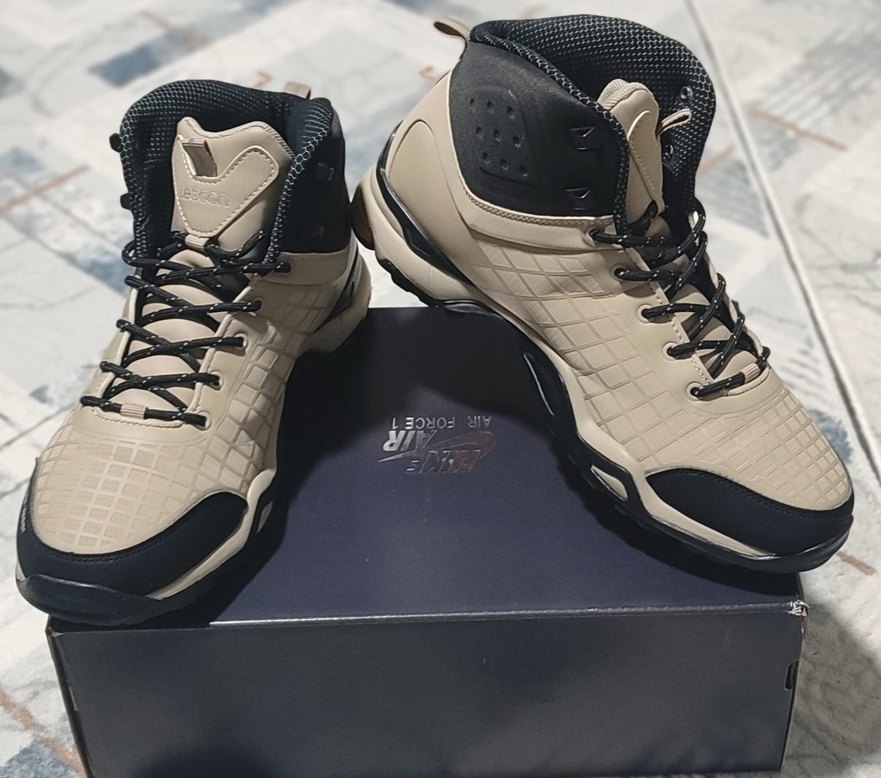 Bej Yılan Desenli Bağcıklı Outdoor Bot - Görsel 2