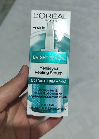 L'Oreal Bright Reveal Yenileyici Peeling Serumu