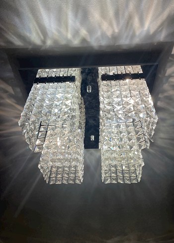 Beyaz Kristal Detaylı Modern Avize - Görsel 6