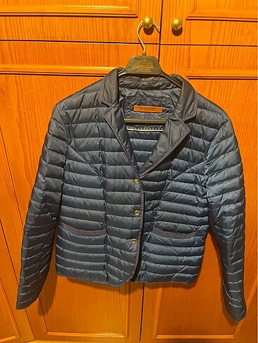 Massimo Dutti saks mavisi kadın mont