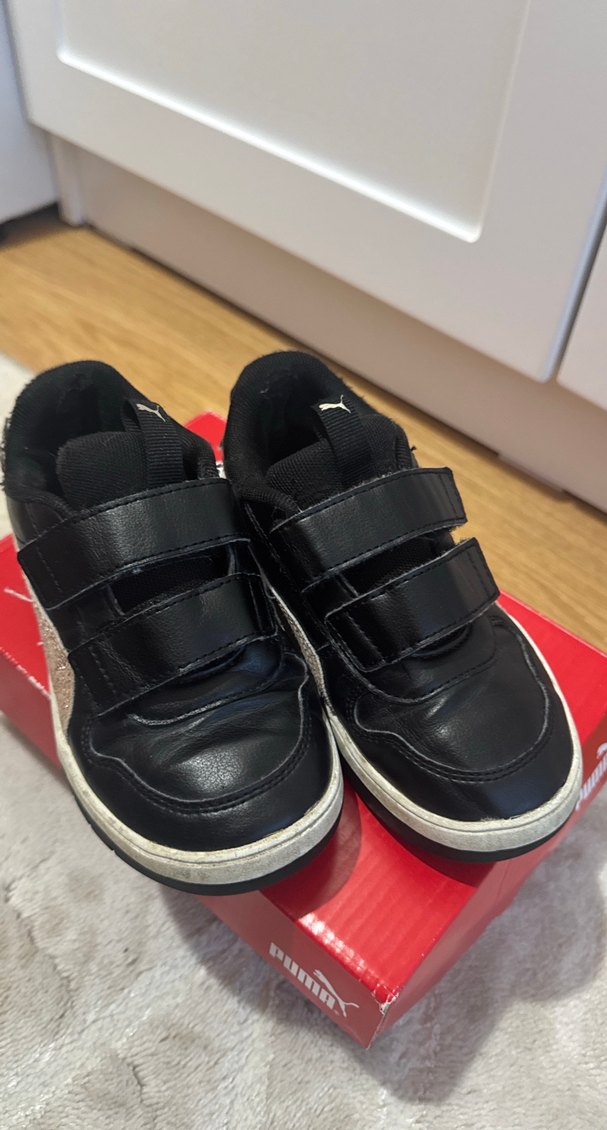 Puma kız Çocuk Siyah Spor Ayakkabı - Görsel 2