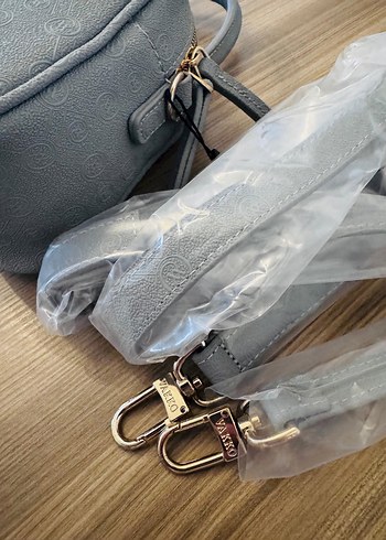 Gri Deri Kadın Çanta - Görsel 4