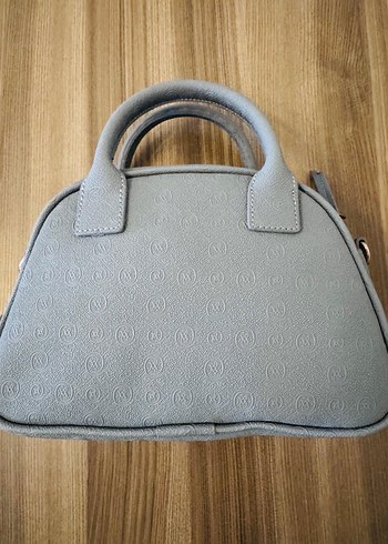 Gri Deri Kadın Çanta - Görsel 6